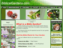 Tablet Screenshot of biblicalgardens.com